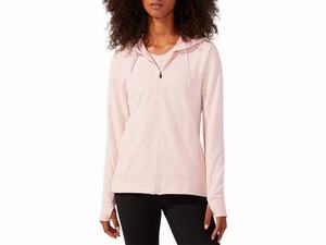 Bluzy Damskie Asics Performance Full Zip Koralowe | 60249-QKMV