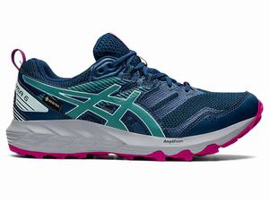 Buty Do Biegania W Terenie Damskie Asics Gel-sonoma 6 G-tx Niebieskie Oliwkowe | 07325-HFQS