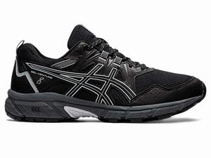 Buty Do Biegania W Terenie Damskie Asics Gel-venture 8 Czarne Szare | 13807-VKAG