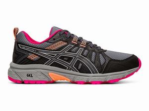 Buty Do Biegania W Terenie Damskie Asics Gel-venture 7 Szare Srebrne | 32897-GVFE