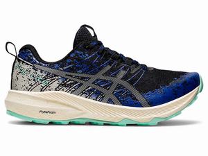 Buty Do Biegania W Terenie Damskie Asics Fuji Lite 2 Czarne Srebrne | 38617-NZIF