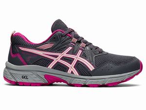 Buty Do Biegania W Terenie Damskie Asics Gel-venture 8 Szare Turkusowe | 40789-NYPA