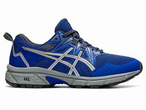 Buty Do Biegania W Terenie Damskie Asics Gel-venture 8 Niebieskie Srebrne | 41287-FLJT