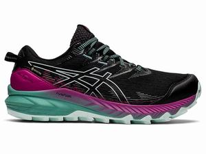 Buty Do Biegania W Terenie Damskie Asics Gel-trabuco 10 Gtx Czarne | 49163-YTKL