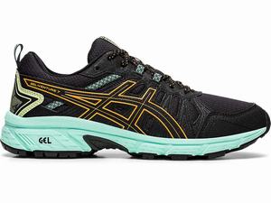 Buty Do Biegania W Terenie Damskie Asics Gel-venture 7 Czarne Pomarańczowe | 62483-CAMB