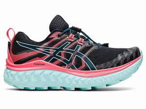 Buty Do Biegania W Terenie Damskie Asics Trabuco Max Czarne Koralowe | 75629-TWYO