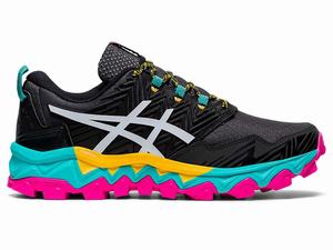 Buty Do Biegania W Terenie Damskie Asics Gel-fujitrabuco 8 Czarne Białe | 87302-WHAL