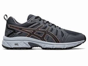 Buty Do Biegania W Terenie Damskie Asics Gel-venture 7 Jasny Szare Różowe Złote | 93048-TVLD