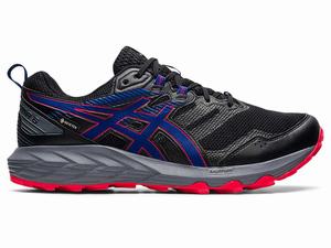 Buty Do Biegania W Terenie Męskie Asics Gel-sonoma 6 G-tx Czarne Niebieskie | 61723-ZXSP