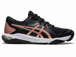 Buty Golfowe Damskie Asics Gel-course Glide Czarne Różowe Złote | 08637-LCNR