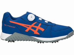 Buty Golfowe Męskie Asics Gel-preshot Boa Królewski Niebieski Pomarańczowe | 34790-ZVJN