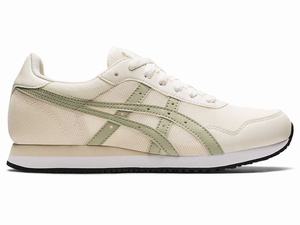 Buty Sportowe Damskie Asics Tiger Runner Kremowe Zielone | 67082-CJWM