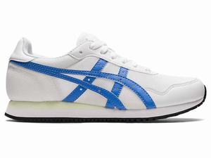 Buty Sportowe Damskie Asics Tiger Runner Białe Niebieskie | 72014-DEAP