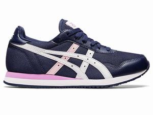 Buty Sportowe Damskie Asics Tiger Runner Granatowe Białe | 84192-TIQA