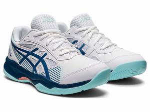 Buty Sportowe Dziecięce Asics Gel-game 8 Grade School Niebieskie Białe | 93846-NVRC