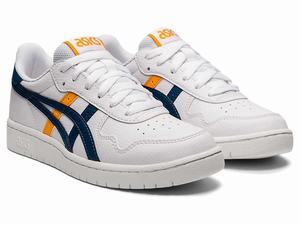 Buty Sportowe Dziecięce Asics Japan S Grade School Białe Niebieskie | 27893-NBMI