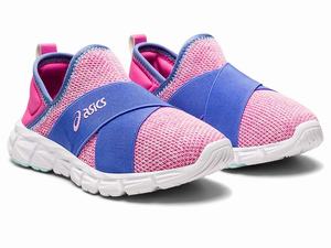 Buty Sportowe Dziecięce Asics Quantum Lyte Slip-on Pre-school Niebieskie Zielone | 74168-GEKD