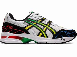 Buty Sportowe Męskie Asics Gel-1090 Białe Czarne | 25371-YVKI