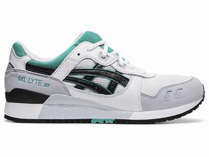 Buty Sportowe Męskie Asics Gel-lyte Iii Białe Czarne | 07382-PFNK