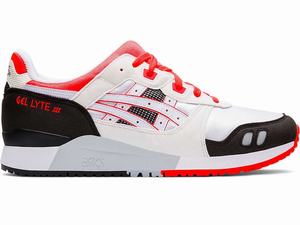 Buty Sportowe Męskie Asics Gel-lyte Iii Białe Koralowe | 51603-XPNQ