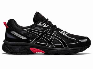 Buty Sportowe Męskie Asics Gel-venture 6 Czarne Czarne | 07948-WZDX