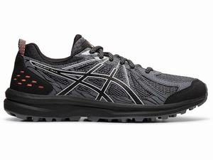 Buty do Biegania Damskie Asics Frequent Trailowe Czarne Szare | 94658-CQRW