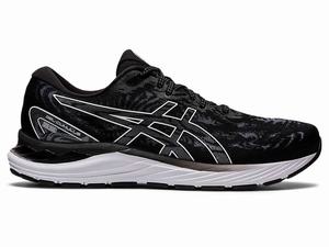 Buty do Biegania Damskie Asics Gel-cumulus 23 (D) Czarne Białe | 37049-WMKL