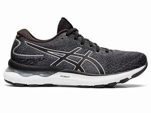 Buty do Biegania Damskie Asics Gel-nimbus 24 (D) Czarne Białe | 12603-TQFJ