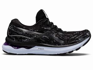 Buty do Biegania Damskie Asics Gel-nimbus 24 Mk Czarne Czarne | 41738-YXGB