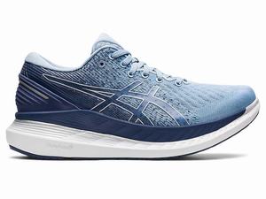 Buty do Biegania Damskie Asics Glideride 2 (D) Białe Niebieskie | 05961-IRXJ