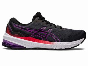 Buty do Biegania Damskie Asics Gt-1000 11 (D) Czarne Fioletowe | 30648-HFEA