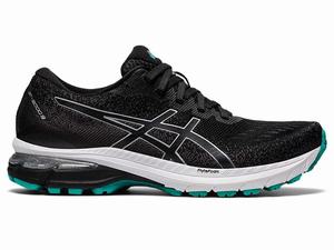 Buty do Biegania Damskie Asics Gt-2000 9 Knit Czarne Srebrne | 82906-UAIP