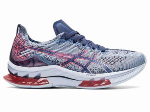 Buty do Biegania Damskie Asics Kinsei Blast Białe Niebieskie | 74186-PGFV