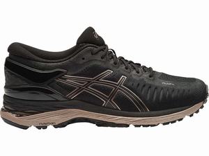 Buty do Biegania Damskie Asics Metarun Czarne Czarne Różowe Złote | 68503-LCUH