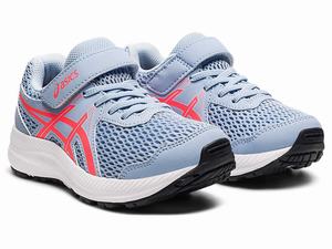 Buty do Biegania Dziecięce Asics Contend 7 Pre-school Różowe Głęboka Niebieskie | 08271-FRVU