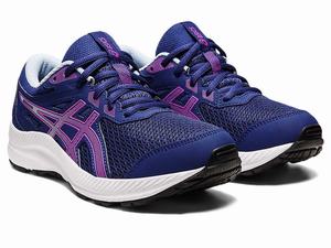 Buty do Biegania Dziecięce Asics Contend 8 Grade School Czarne Niebieskie | 13572-GACH