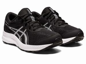 Buty do Biegania Dziecięce Asics Contend 8 Grade School Czarne Niebieskie | 36715-OEQW