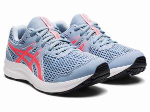 Buty do Biegania Dziecięce Asics Contend 7 Grade School Czarne Głęboka Turkusowe | 42138-FQKG