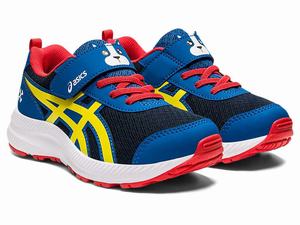 Buty do Biegania Dziecięce Asics Contend 7 Pre-school Niebieskie Białe | 72653-MKCE