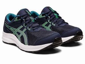 Buty do Biegania Dziecięce Asics Contend 8 Grade School Czarne Niebieskie | 90673-MHIT