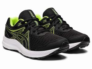 Buty do Biegania Dziecięce Asics Contend 7 Grade School Czarne Głęboka Turkusowe | 94851-HXKP