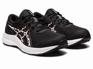 Buty do Biegania Dziecięce Asics Contend 8 Grade School Czarne Różowe | 96423-WSTC