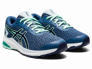 Buty do Biegania Dziecięce Asics Gt-1000 9 Grade School Niebieskie Czarne | 04675-GLVZ