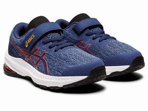 Buty do Biegania Dziecięce Asics Gt-1000 11 Pre-school Niebieskie Niebieskie | 62893-HUZK