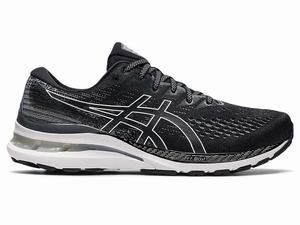 Buty do Biegania Męskie Asics Gel-kayano 28 (2e) Czarne Białe | 23654-HFJZ