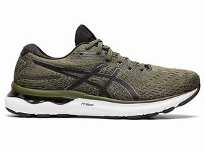 Buty do Biegania Męskie Asics Gel-nimbus 24 Oliwkowe Szare | 31450-STIM