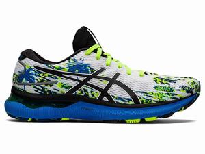 Buty do Biegania Męskie Asics Gel-nimbus 24 Białe Czarne | 54863-TRXY