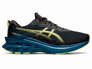 Buty do Biegania Męskie Asics Novablast 2 Czarne Żółte | 02458-FNXE