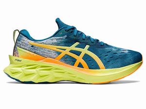 Buty do Biegania Męskie Asics Novablast 2 Jasny Turkusowe Żółte | 39486-JFBI