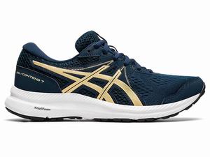 Buty do Chodzenia Damskie Asics Gel-contend 7 (D) Niebieskie | 04597-UBIM